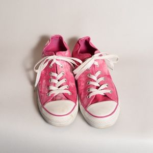 EUC Converse Pink Tie Dye Low Top Sneaker Sz 8